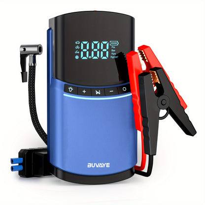 BUVAYE 4 in 1 Car Jump Starter Air Pump