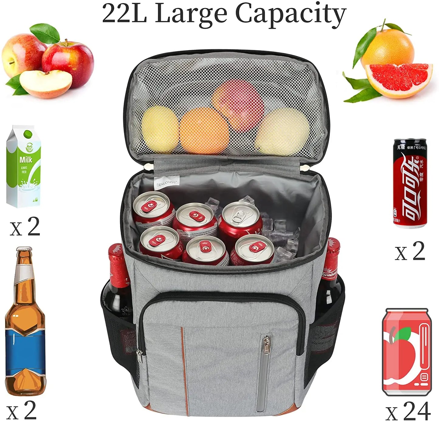 DENUONISS 22L Large Insulated Bag