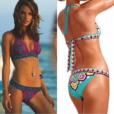 Sexy Women Bikini Push-up Padded Bra Swimsuit Bathing Suit Swimwear Two-Piece Suits