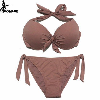 EONAR Bikini Solid Swimsuit