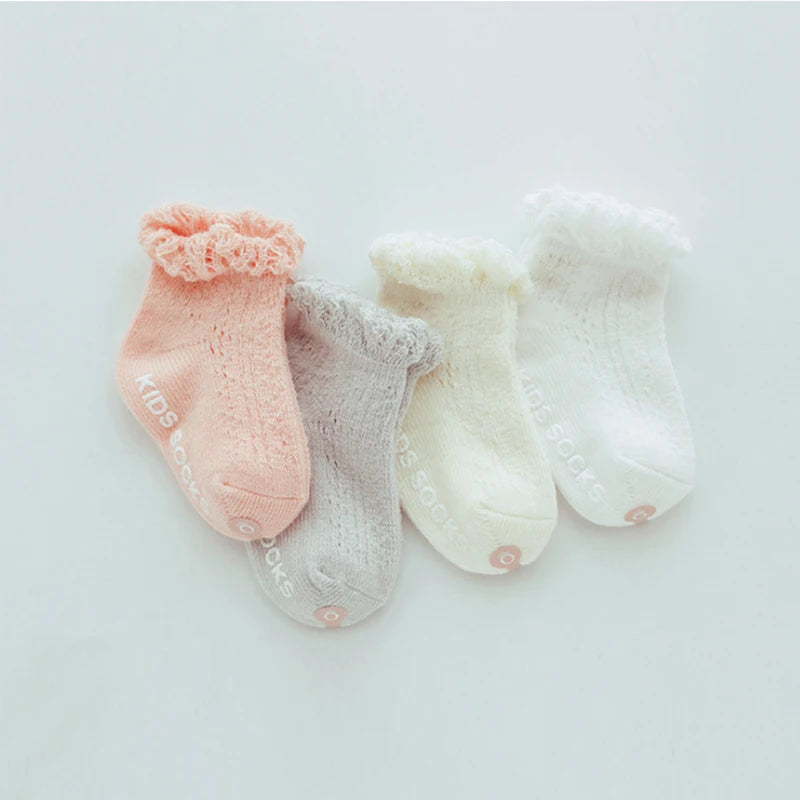 Baby Girls Lace Anti-Slip Socks