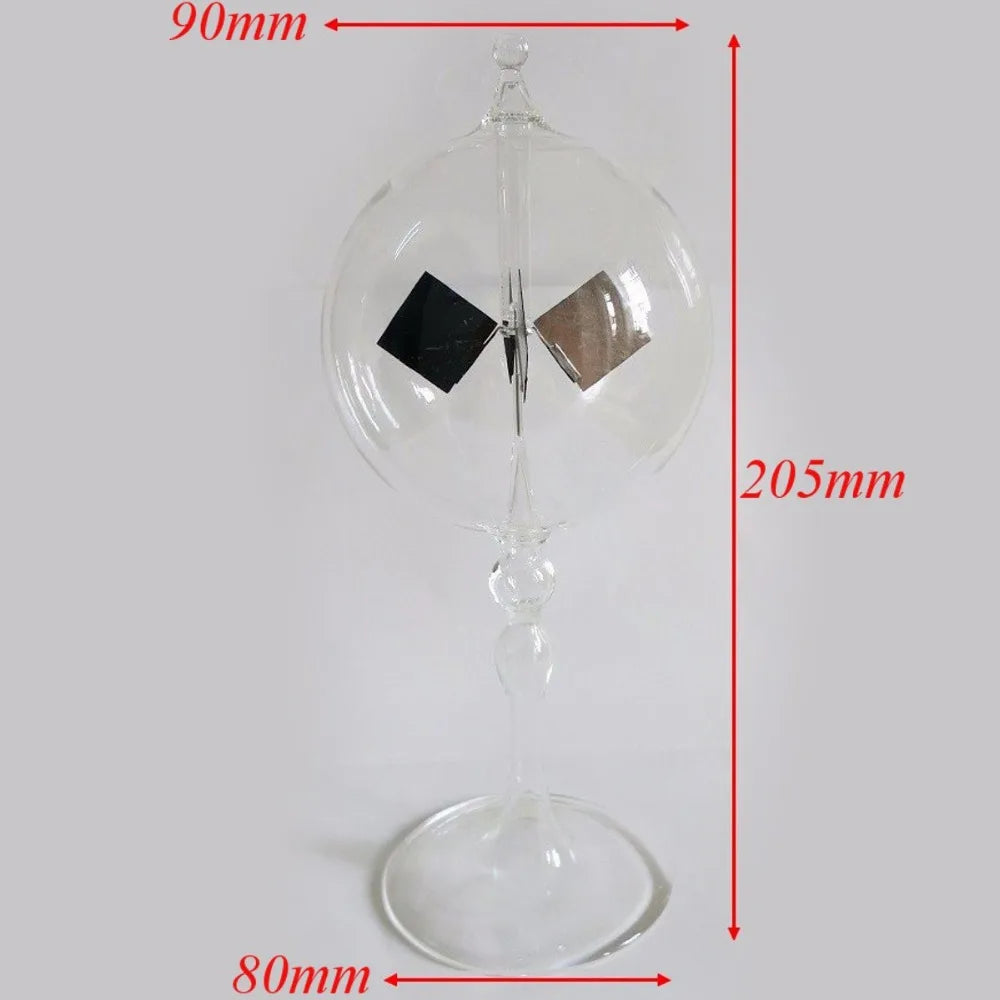 4 Blade Rotating Glass Windmill (Solar Powered)