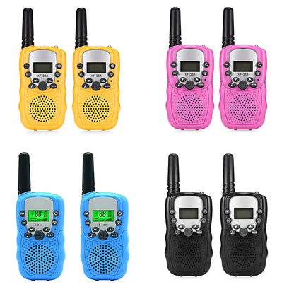 2Pcs Rt-388 Kids Walkie Talkies 0.5W LCD Display Portable Child Electronic Radio