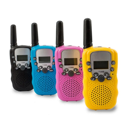 2Pcs Rt-388 Kids Walkie Talkies 0.5W LCD Display Portable Child Electronic Radio