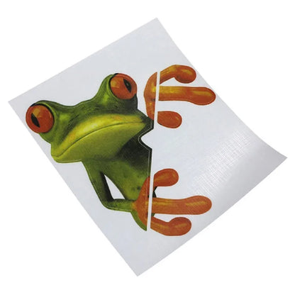 2 Types Funny Frog Car Stickers 3D Stereo Truck Window Decal Graphics Sticker Automotive Interior Stickers