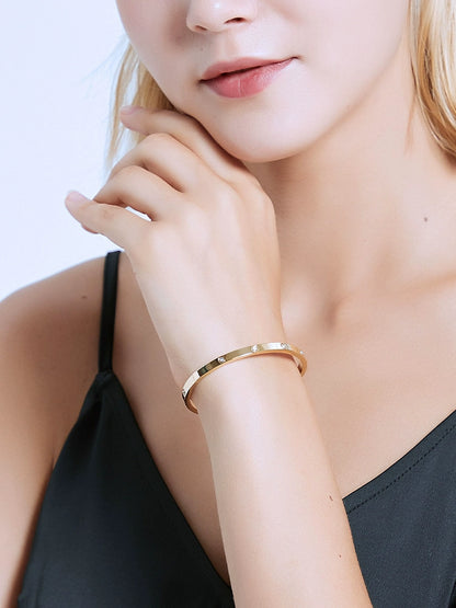 INS Titanium Golden Girl Bracelet