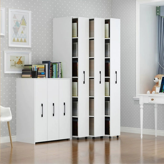 Modern Bookcase with Wheels