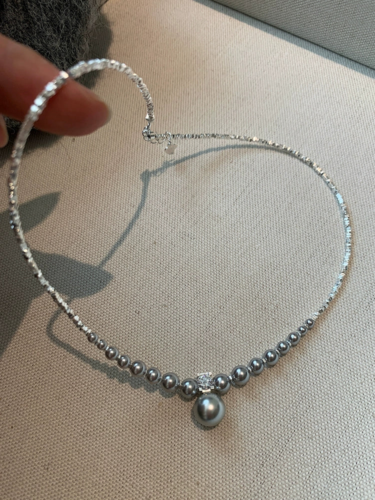 Sterling Silver Pearl Necklace