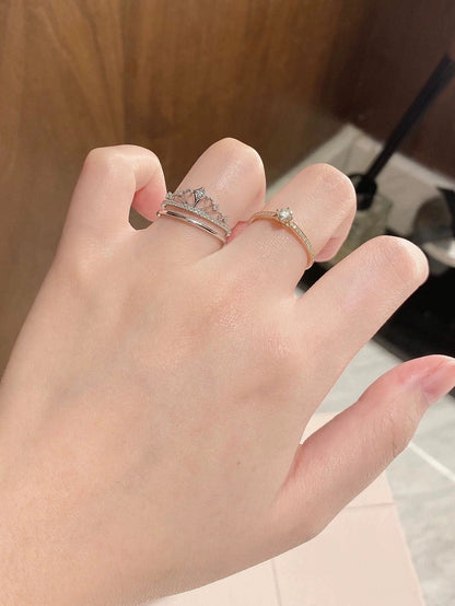 Princess Disney Castle Women's Rose Gold Ring