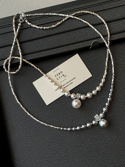 Sterling Silver Pearl Necklace