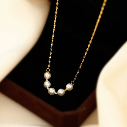 925 Sterling Silver Women's Pearl Necklace