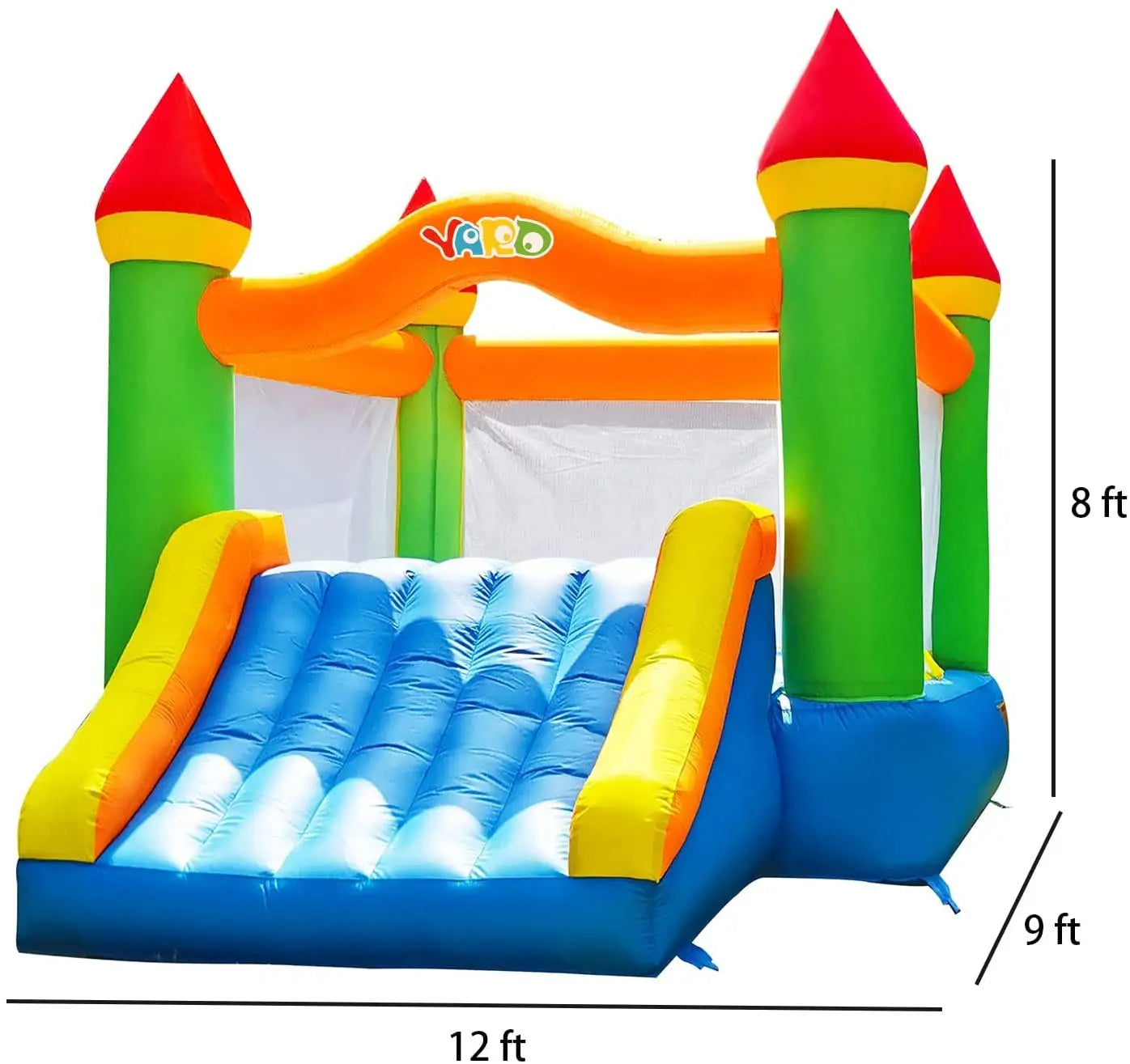 Yard Inflatable Bounce House With Slide 12*9*8ft Bounce House For Kids 5-12 Bouncer With Blower For Outdoor Backyard/Indoor