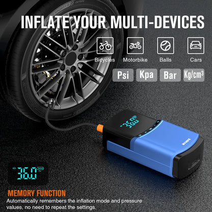 BUVAYE 4 in 1 Car Jump Starter Air Pump