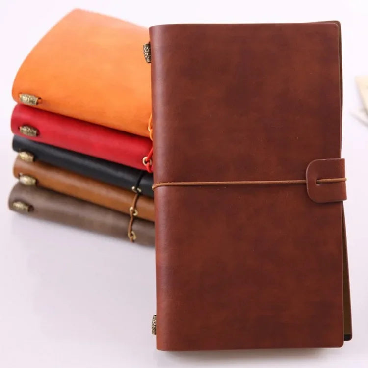 Vintage Hardcover Notebook Spiral Faux Leather Dairy Note Book