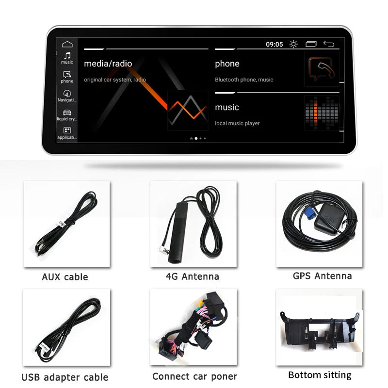 NEW ID8 Snapdragon665 12.3inch Android12 Car Carplay Auto For BMW X3 F25 X4 F26 Car Intellgent Automotive Multimedia Monitor