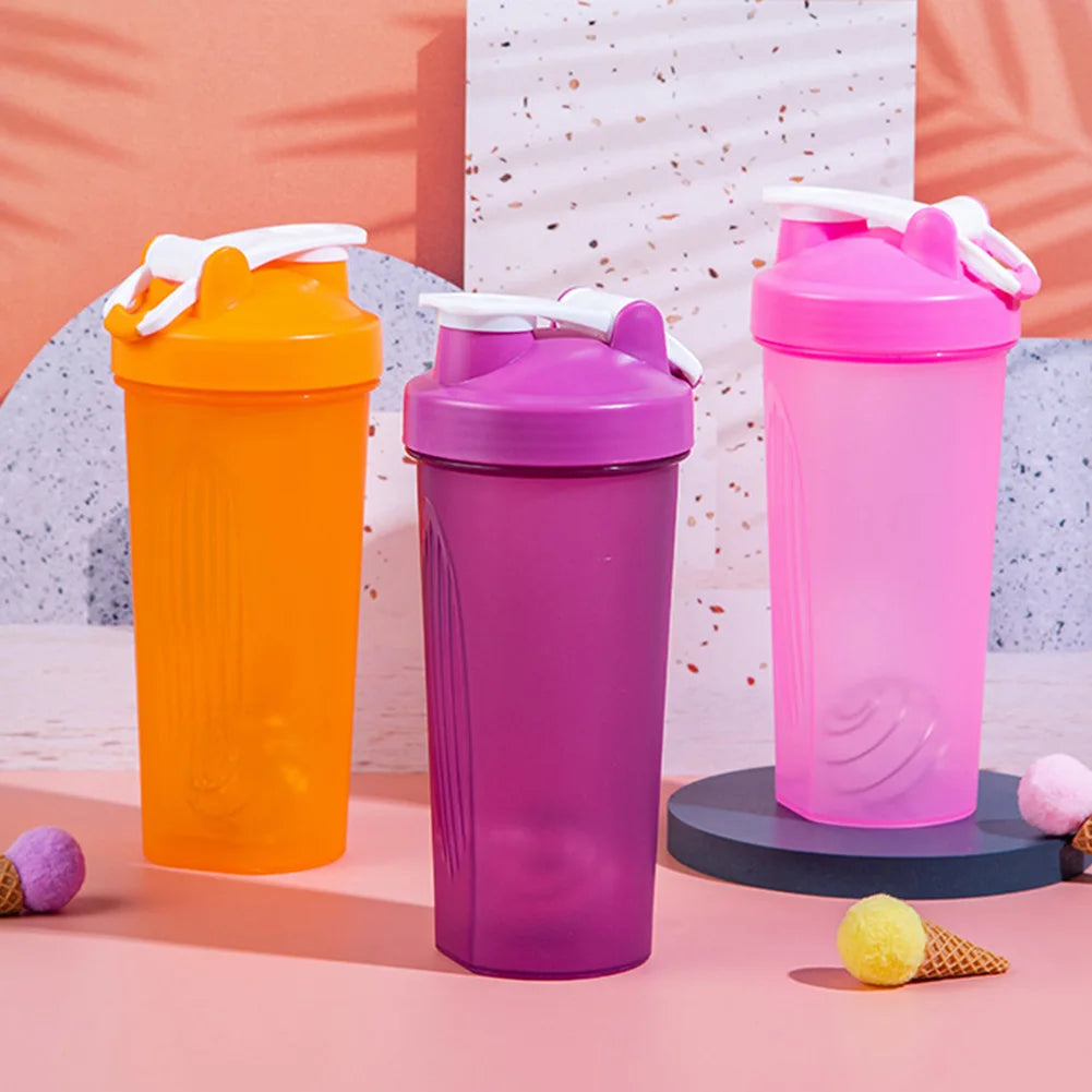 600ML Portable Protein Powder Shaker Bottle