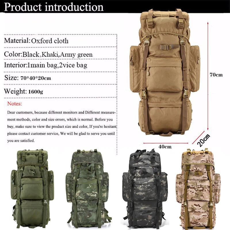 Large Capacity Men Backpack (Camouflage)