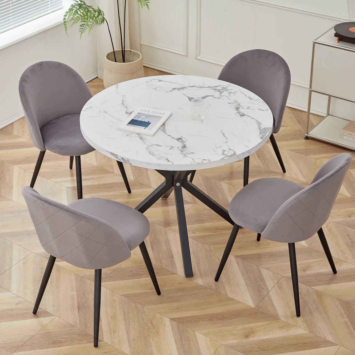 Set of 4 Nordic Dining Chairs