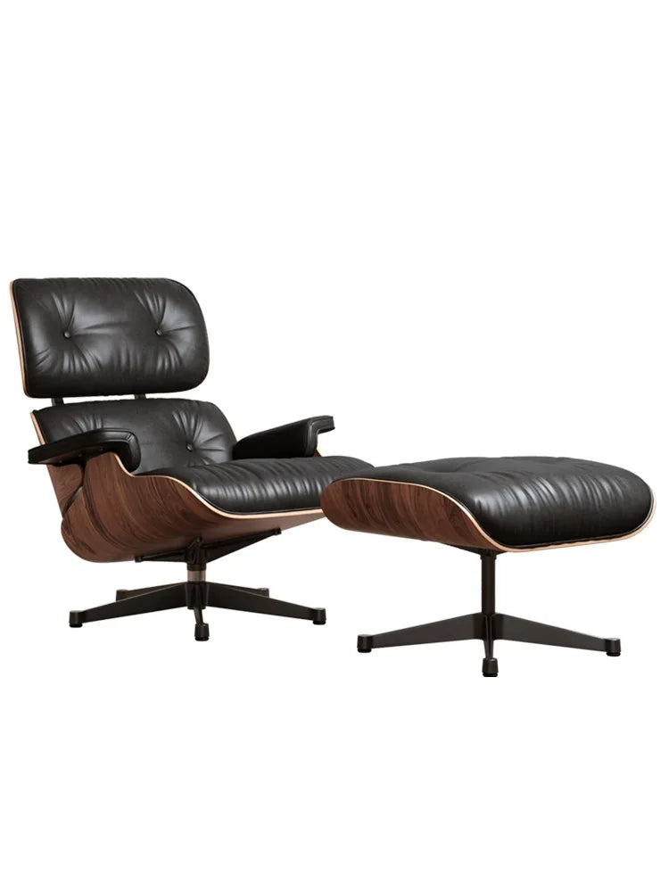 Italian Genuine Leather Rotating Sofa Chair