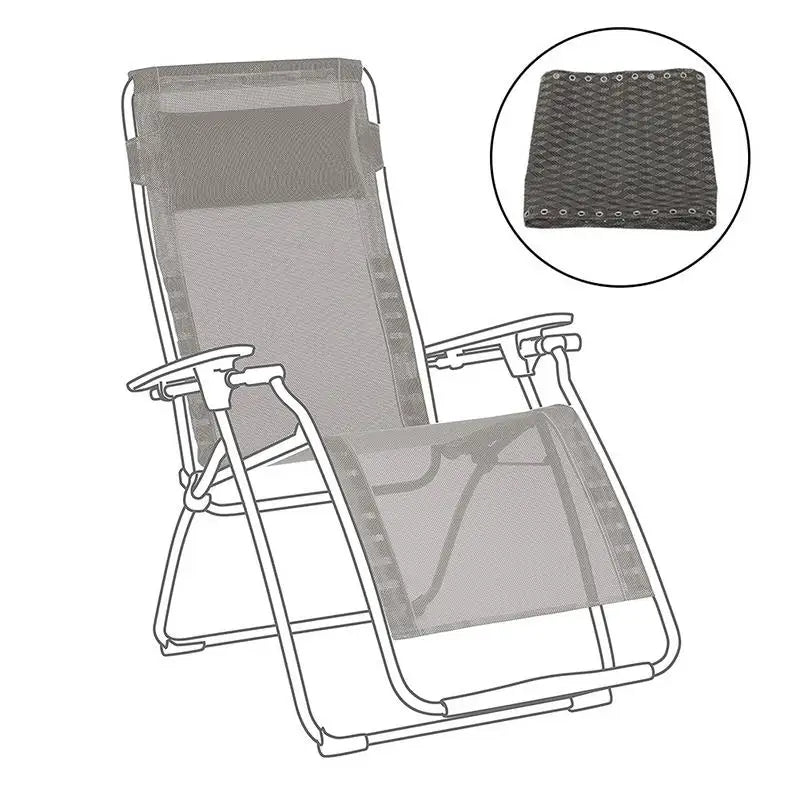 Newest Recliner Cloth Breathable Durable Chair Lounger Replacement Fabric Cover Lounger Cushion Raised Cloth For Garden Beach