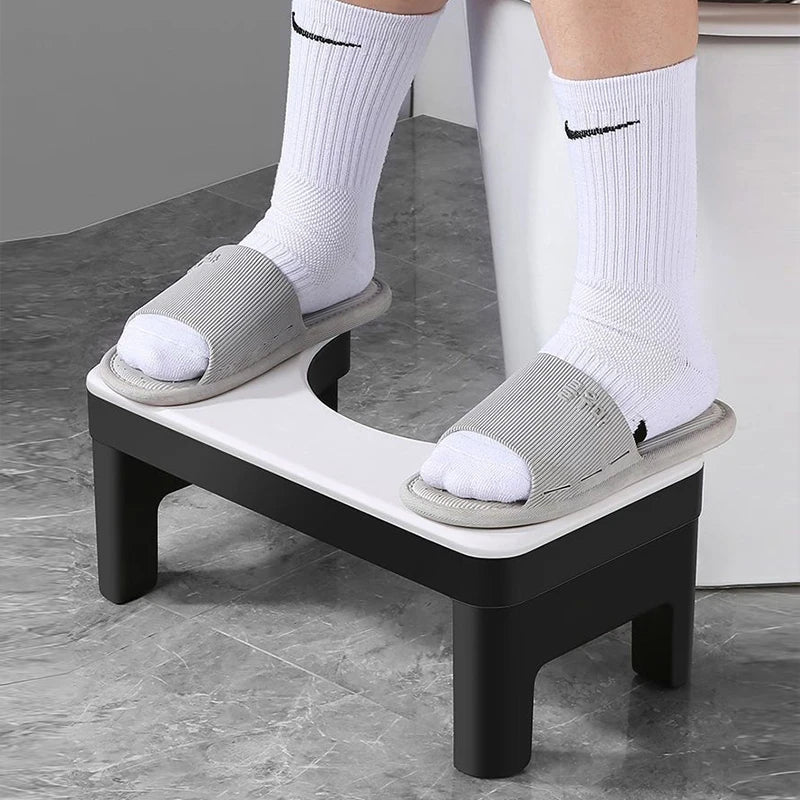 Toilet Seat Stool Ottoman Step Stool Thicken Non-slip Portable Stool Home Adult Constipation Poop Step Stool Bathroom Supplies