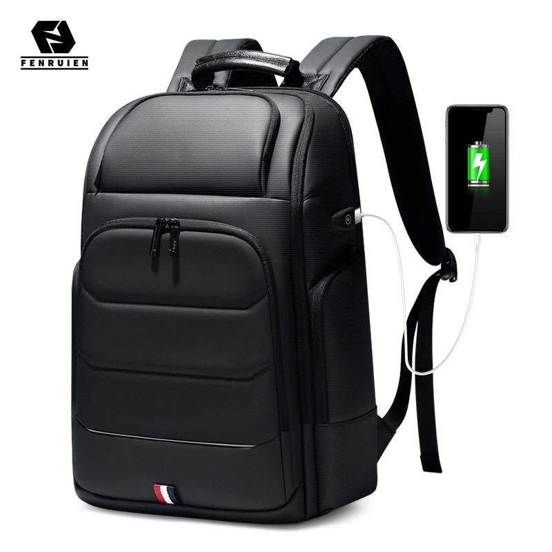 Fenruien Waterproof Backpacks w/ USB Charging