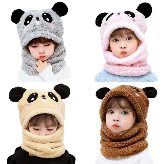 Children's Panda Hood Scarf