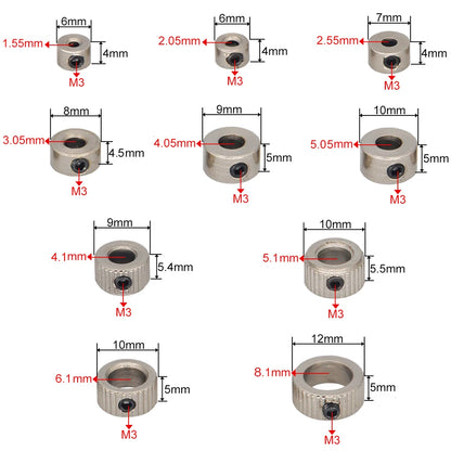 10PCS Metal Wheel Lock Collar