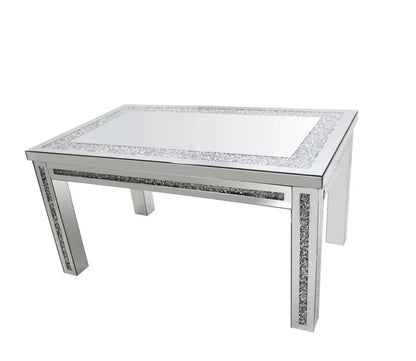 Silver Mirrored Dining Table