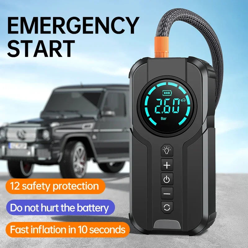 Car Jump Starter Air Pump Compressor