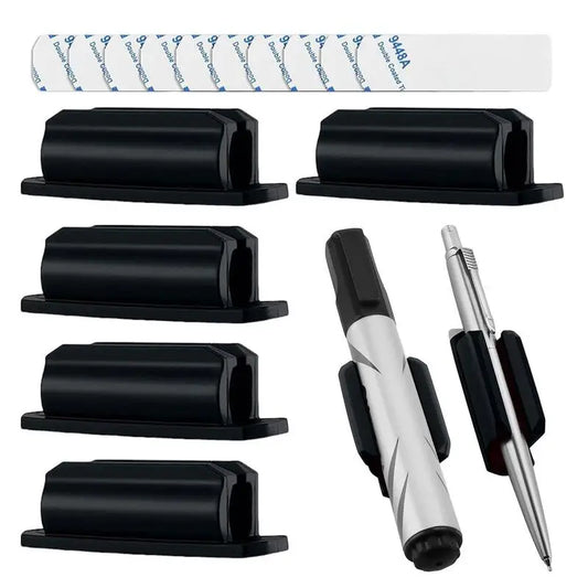 5Pcs Silicone Pen Holder With Adhesive Strips