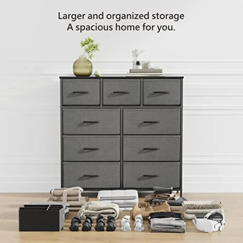 9-Drawer Fabric Chest Storage Dresser