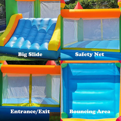 Yard Inflatable Bounce House With Slide 12*9*8ft Bounce House For Kids 5-12 Bouncer With Blower For Outdoor Backyard/Indoor