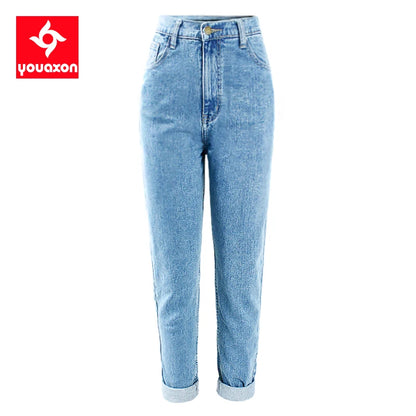 1886 Youaxon Cotton Vintage High Waist Jeans