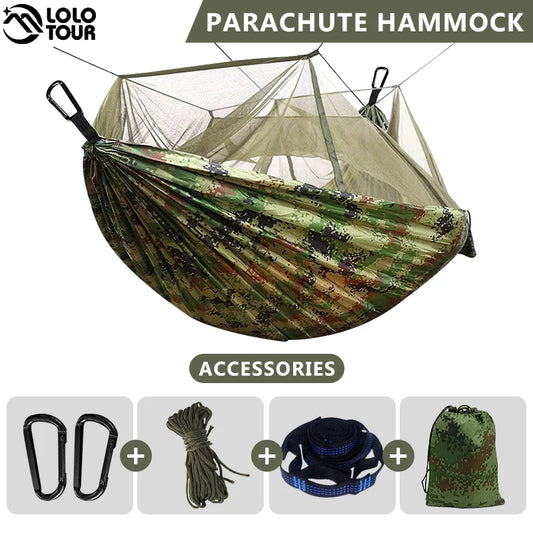 260x140cm Camping Hammock with Mosquito Net