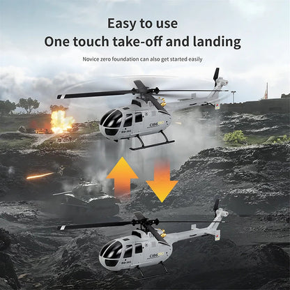 C186 PRO RC Helicopter 2.4G 4 Channel 4 Propellers 6 Axis Electronic Gyroscope for Stabilization Remote Control RC Toys