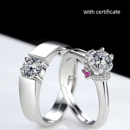 With Certificate Fake One Compensation 16 Claw Moissanite Female Ring