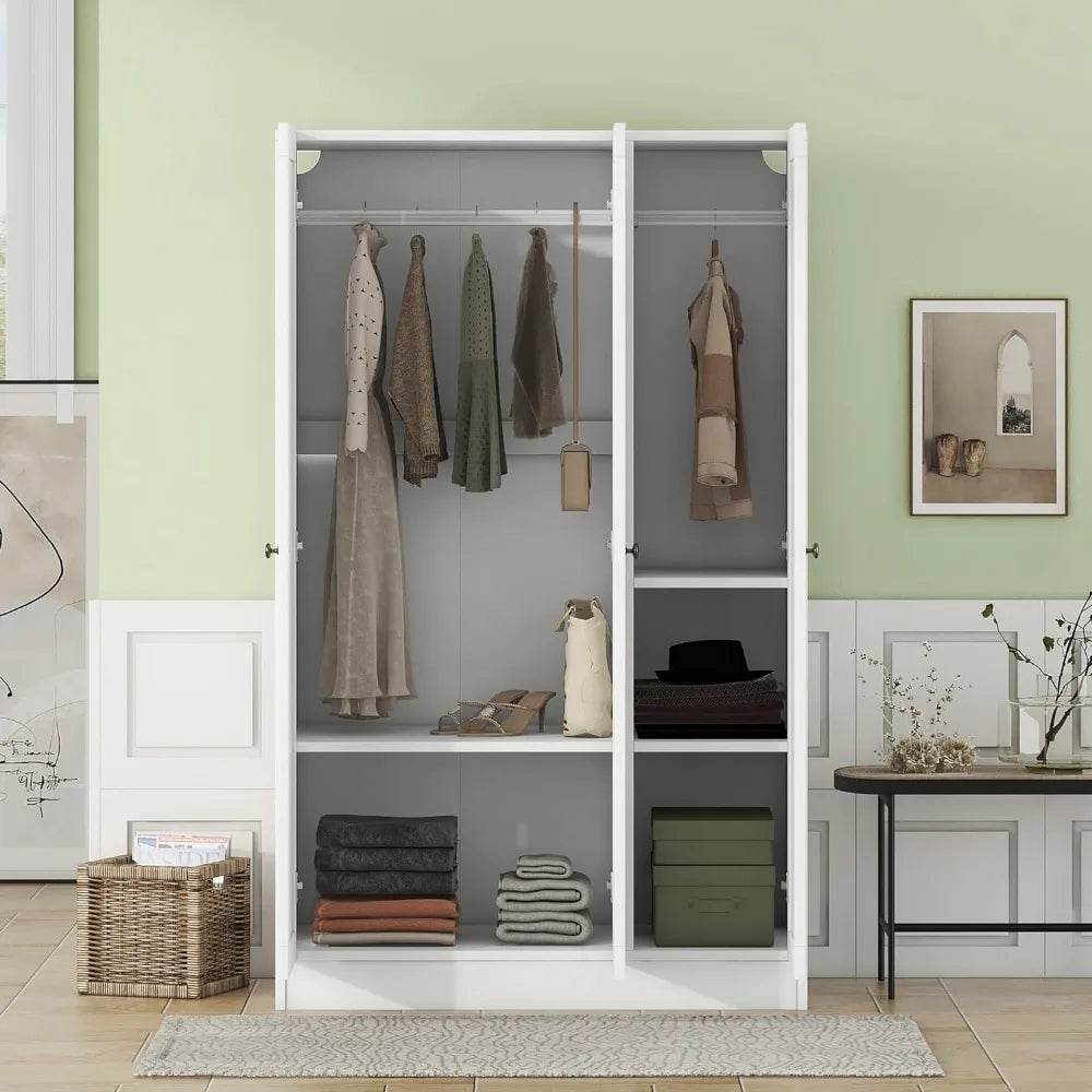 Armoire Wardrobe with Storage Shelves