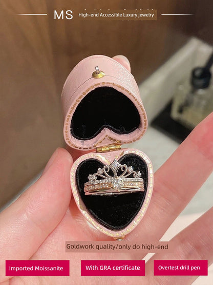 Princess Disney Castle Women's Rose Gold Ring