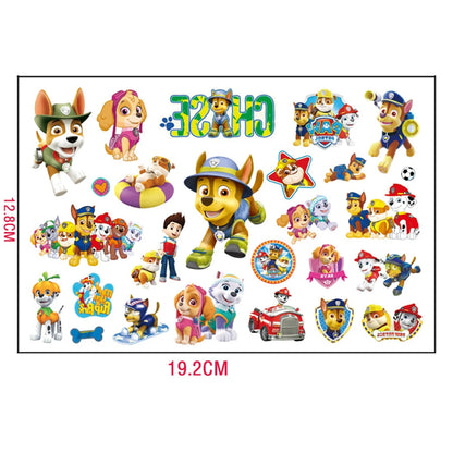 Paw Patrol Tattoo Stickers Kids Boys Favors PAW Birthday Party Decorations Cartoon Party Sticker Baby Shower Party Gift Supplies