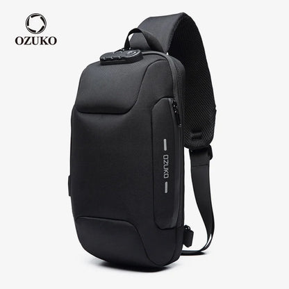 OZUKO Quality Multifunction Crossbody Bag for Men Anti-theft Shoulder Messenger Bags Male Waterproof Short Trip Chest Bag Pack