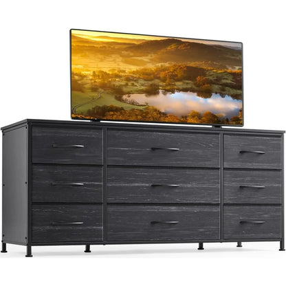 Entertainment Center with 9 Drawers for 60 '' TV