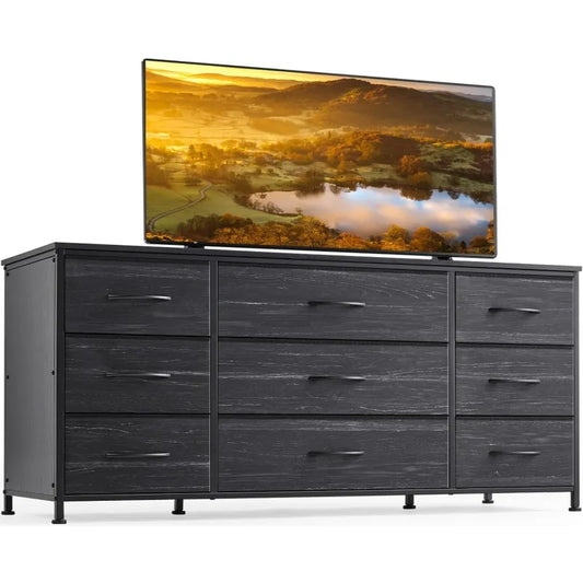 Entertainment Center with 9 Drawers for 60 '' TV