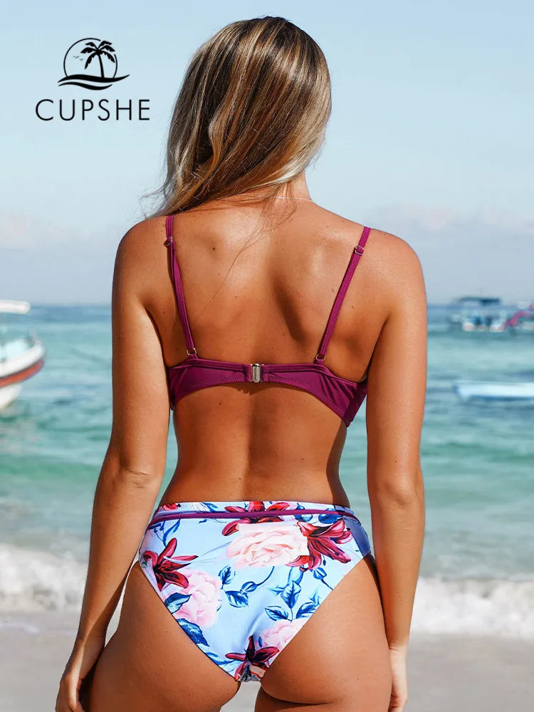 Floral Wrap Bikini Sets