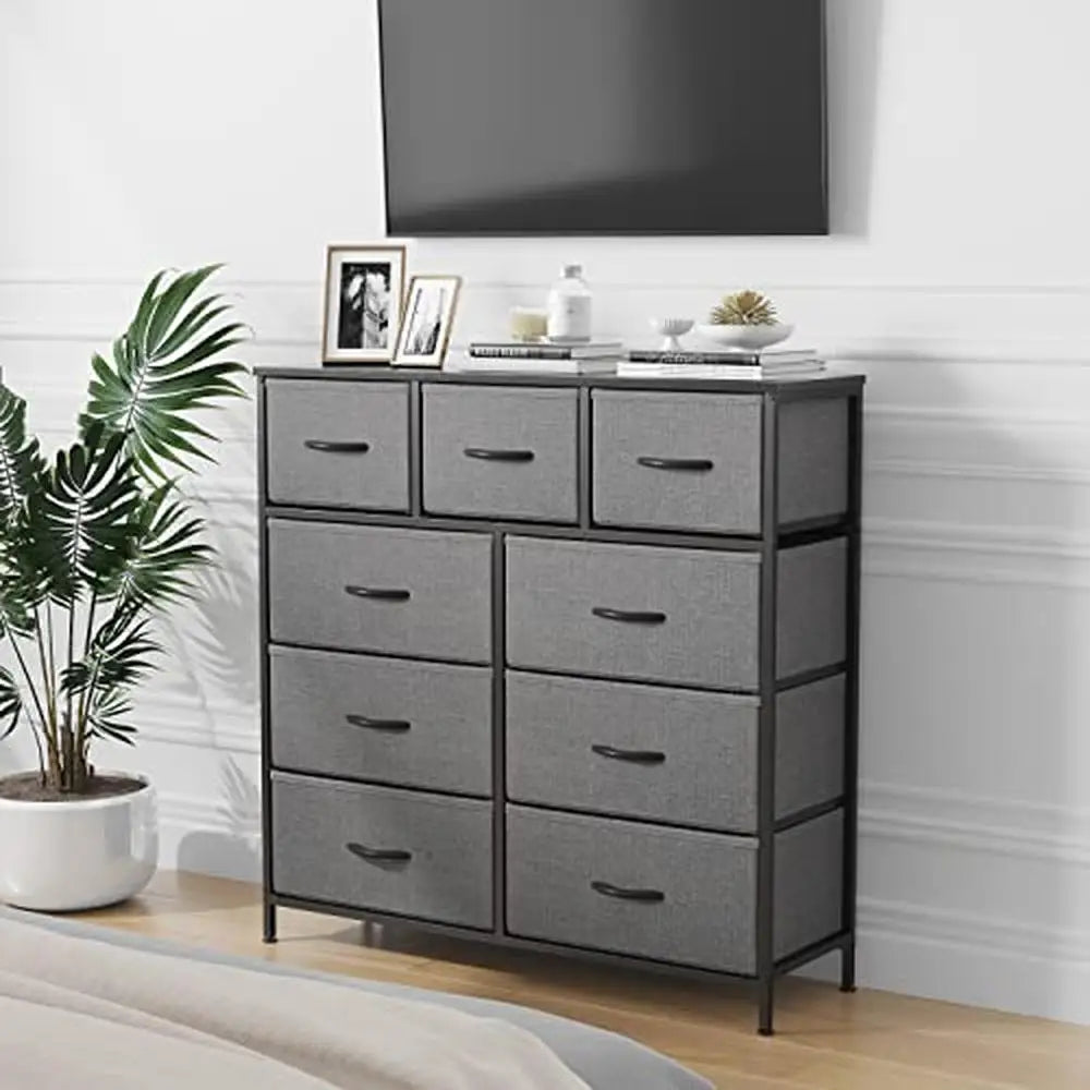 9-Drawer Fabric Chest Storage Dresser