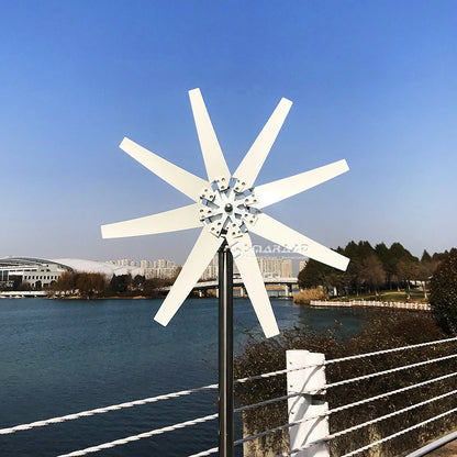 Wind Turbine Alternator Real Efficiency Free Energy Windmill 2kw 2.5kw 12v 24v 48v Horizontal Axis Permanent Maglev Wind Turbine