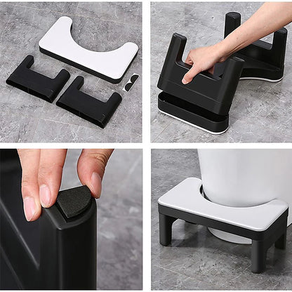 Toilet Seat Stool Ottoman Step Stool Thicken Non-slip Portable Stool Home Adult Constipation Poop Step Stool Bathroom Supplies