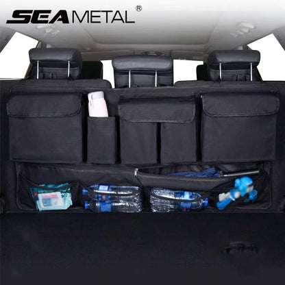 Multi-Pocket Car Trunk Organizer Hanging Back Seat Storage Bag