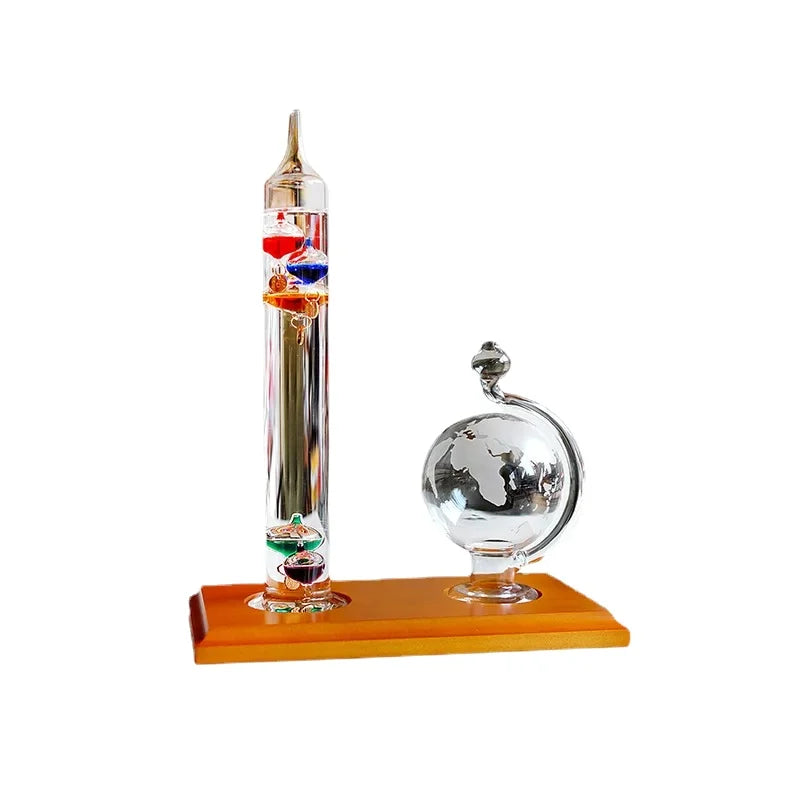 Retro Creative Home Furnishings Thermometer Office Desktop Decorations Galileo Glass Thermometer Decorated Living Room Gifts New