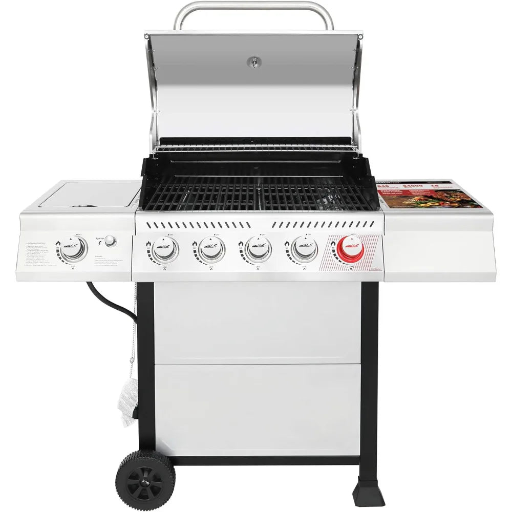 5-Burner Stainless Steel Propane Grill 64,000 BTU